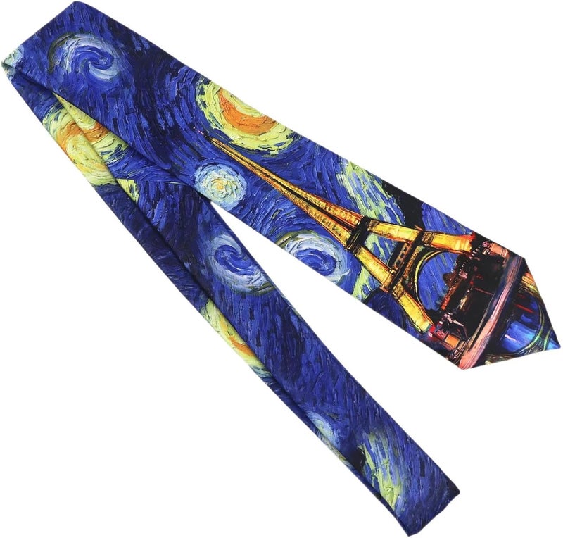 Secdtie Men's Printed Ties Designer Tie for Men Fashion Funny Neckties for Holiday Party - Image 2